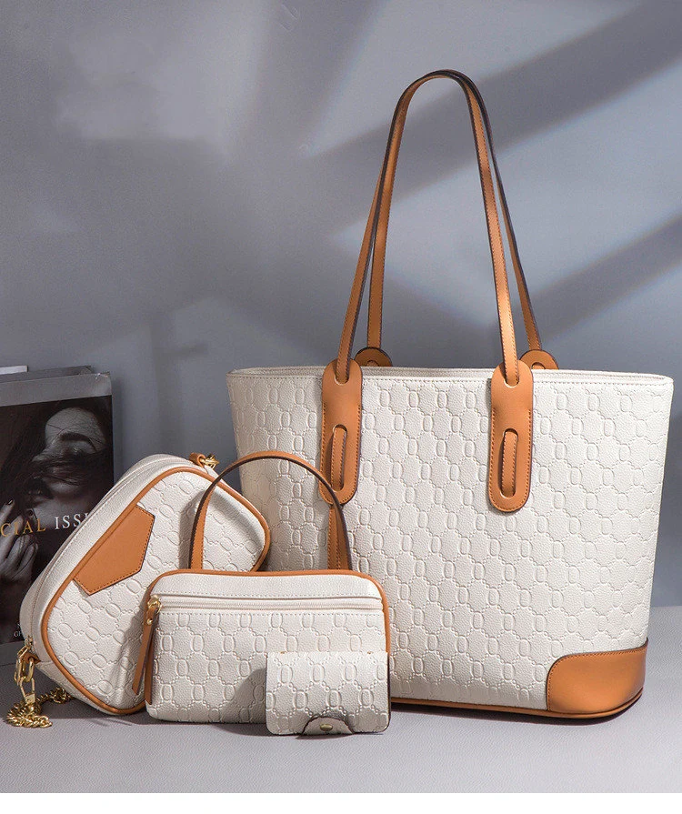 Handbag Manufacturer, PU Leather Tote Bag PU PVC Women Bag Fashion Lady Handbag