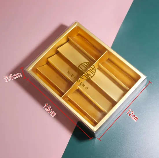 맞춤형 판지 포장 종이 상자, 마크론 케이크, 베이커리, 견과류, 사탕, 투명 PVC 창이 있는 초콜릿 상자